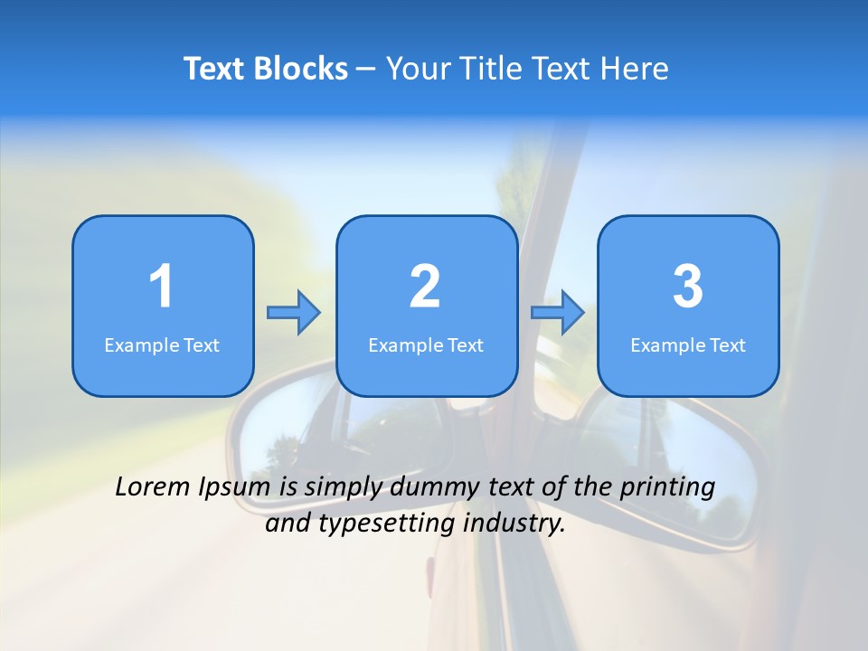 Mirror Zoom Blurred PowerPoint Template