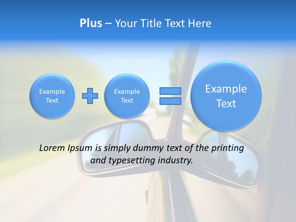 Mirror Zoom Blurred PowerPoint Template