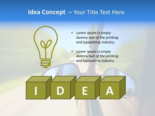 Mirror Zoom Blurred PowerPoint Template