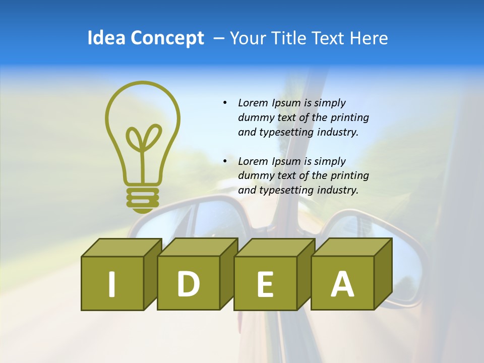 Mirror Zoom Blurred PowerPoint Template