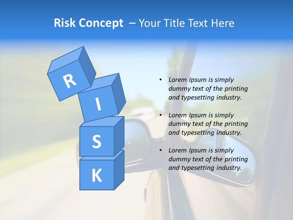 Mirror Zoom Blurred PowerPoint Template