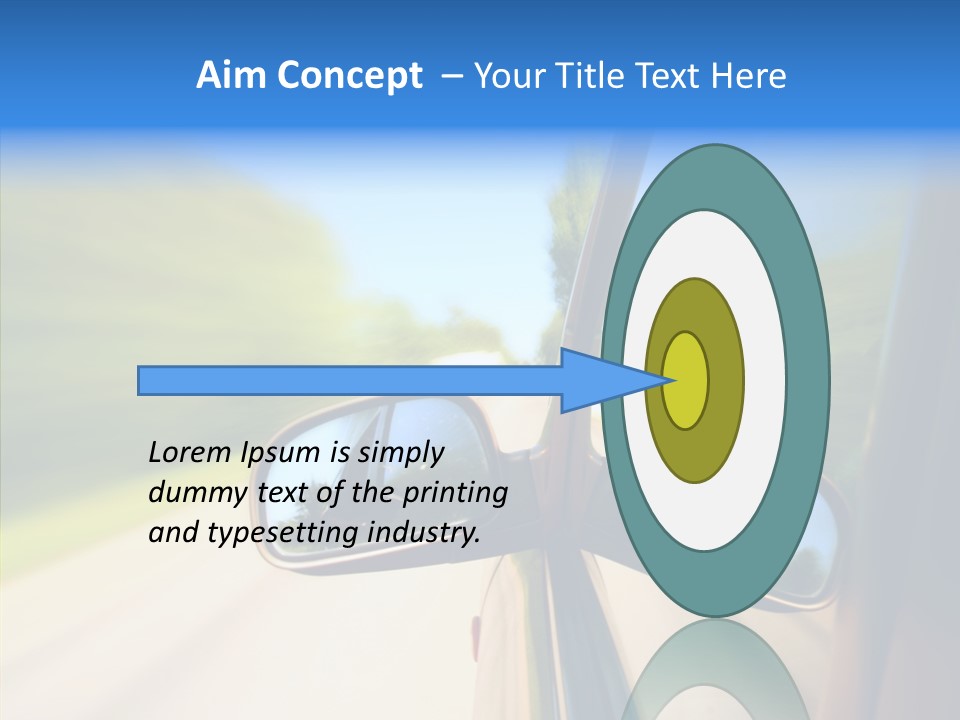 Mirror Zoom Blurred PowerPoint Template
