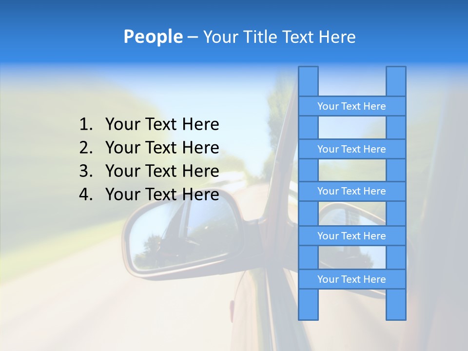 Mirror Zoom Blurred PowerPoint Template