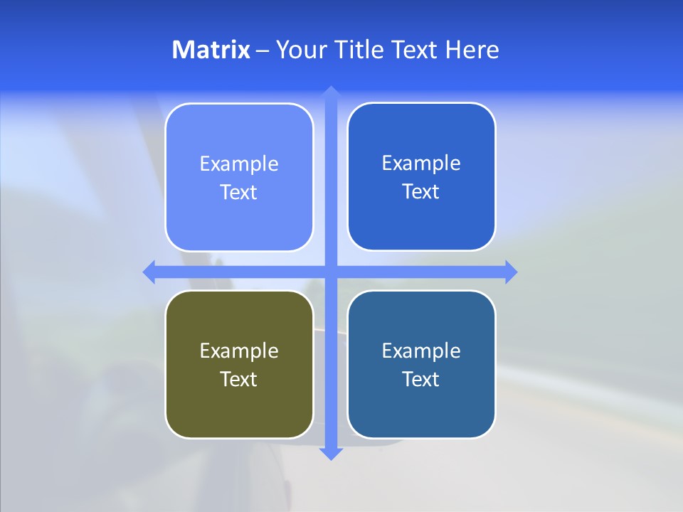 Blurred Highway Faster PowerPoint Template