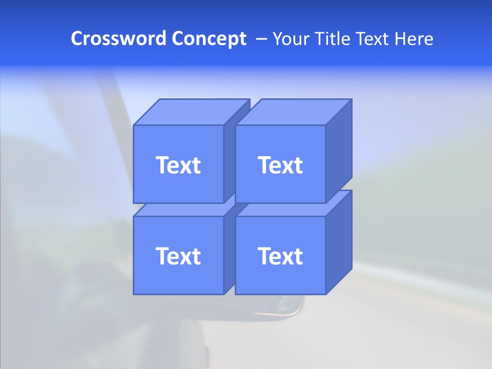 Blurred Highway Faster PowerPoint Template