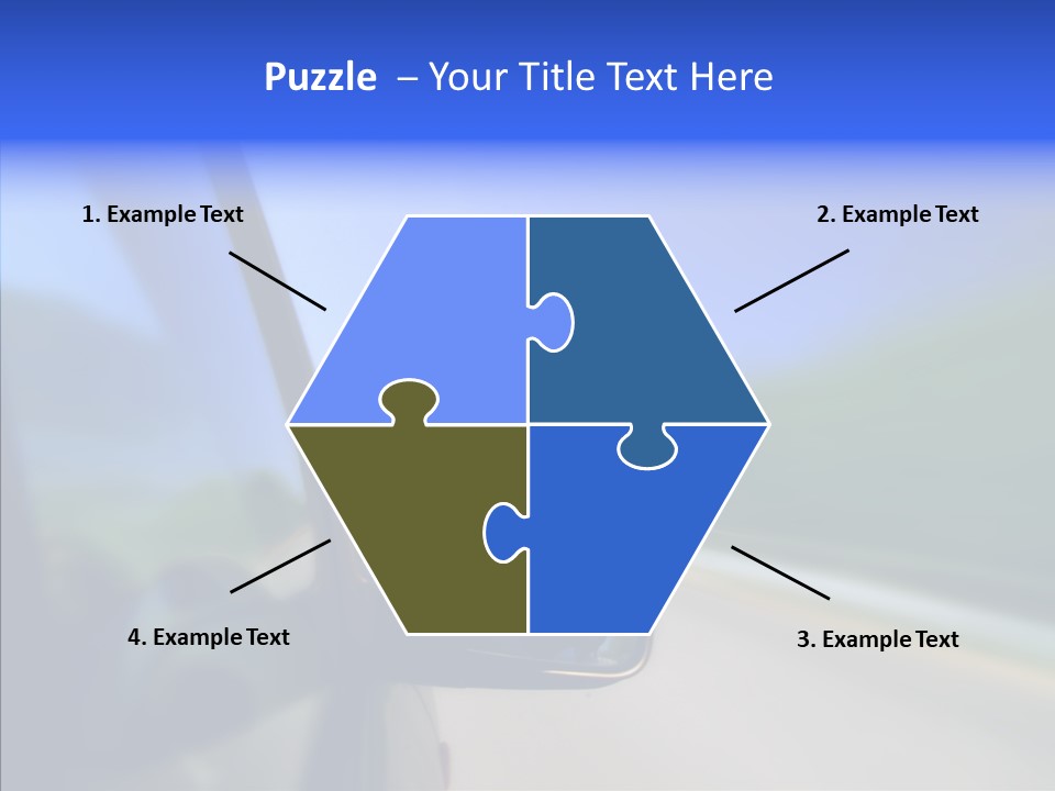 Blurred Highway Faster PowerPoint Template