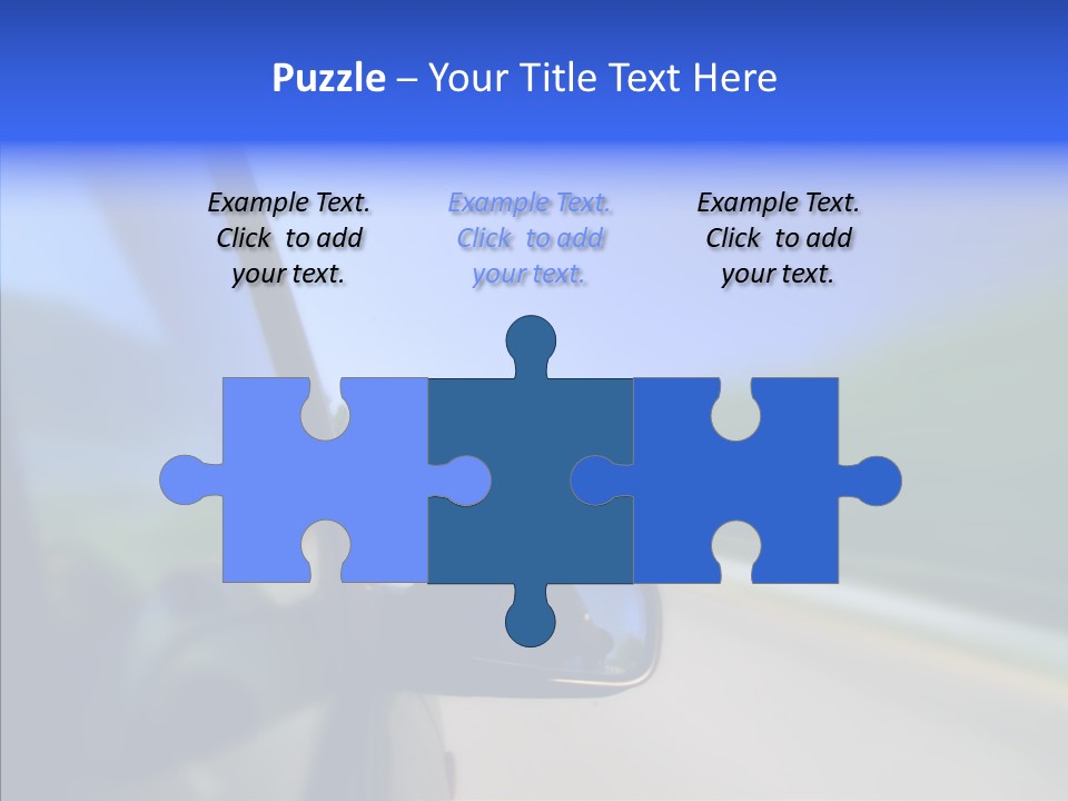 Blurred Highway Faster PowerPoint Template