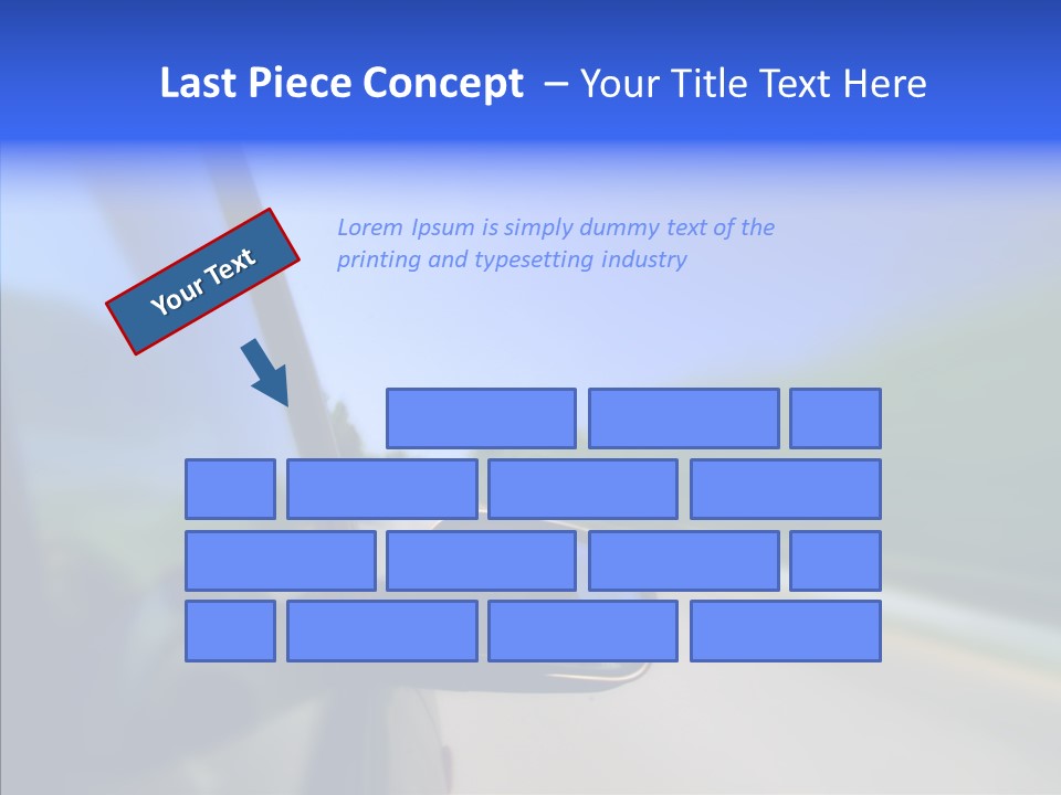 Blurred Highway Faster PowerPoint Template