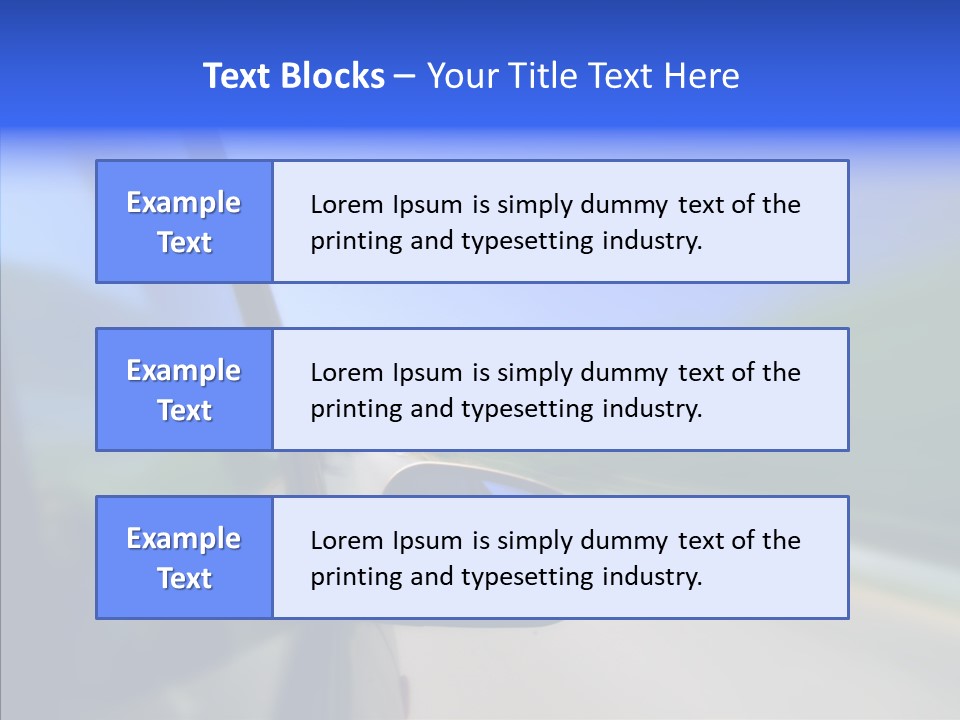 Blurred Highway Faster PowerPoint Template