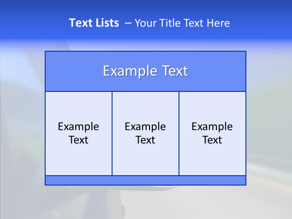 Blurred Highway Faster PowerPoint Template