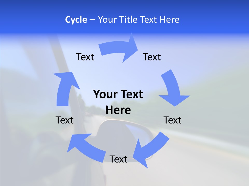 Blurred Highway Faster PowerPoint Template