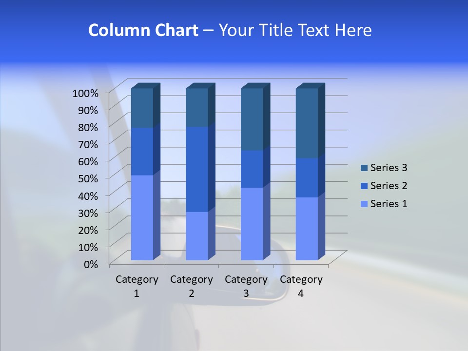Blurred Highway Faster PowerPoint Template