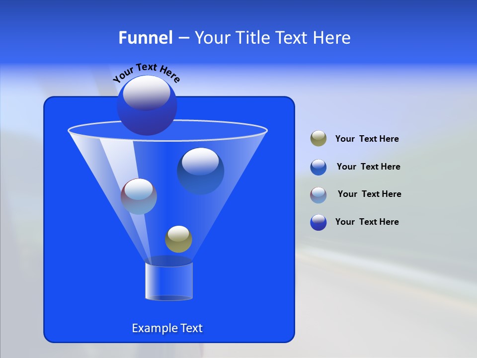 Blurred Highway Faster PowerPoint Template