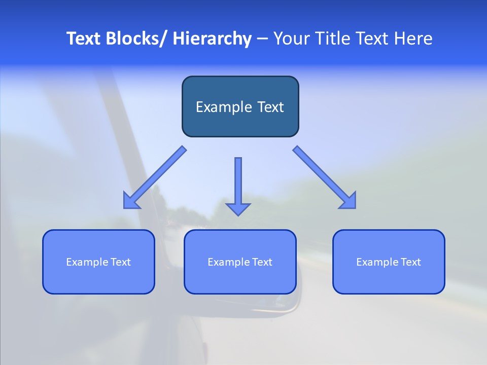 Blurred Highway Faster PowerPoint Template