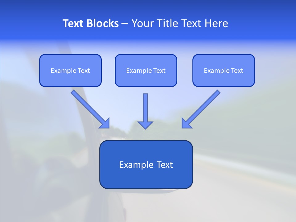 Blurred Highway Faster PowerPoint Template