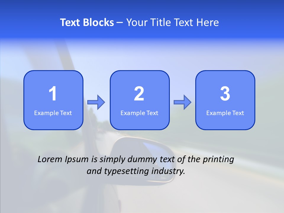 Blurred Highway Faster PowerPoint Template