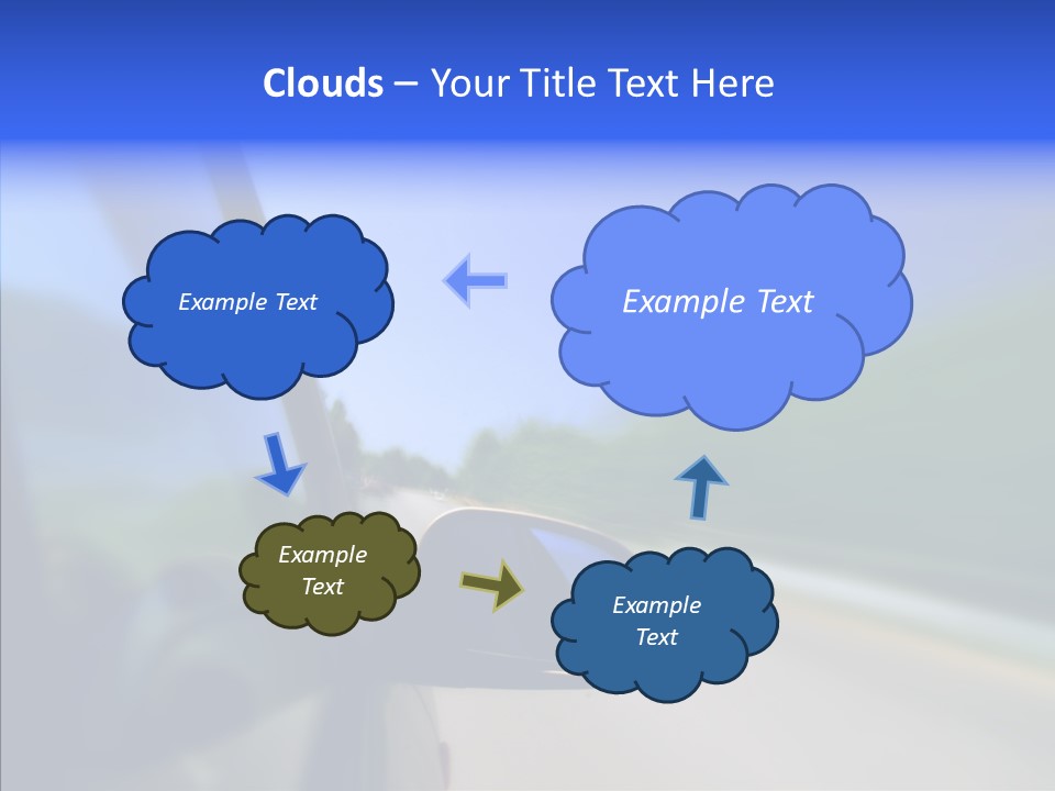 Blurred Highway Faster PowerPoint Template