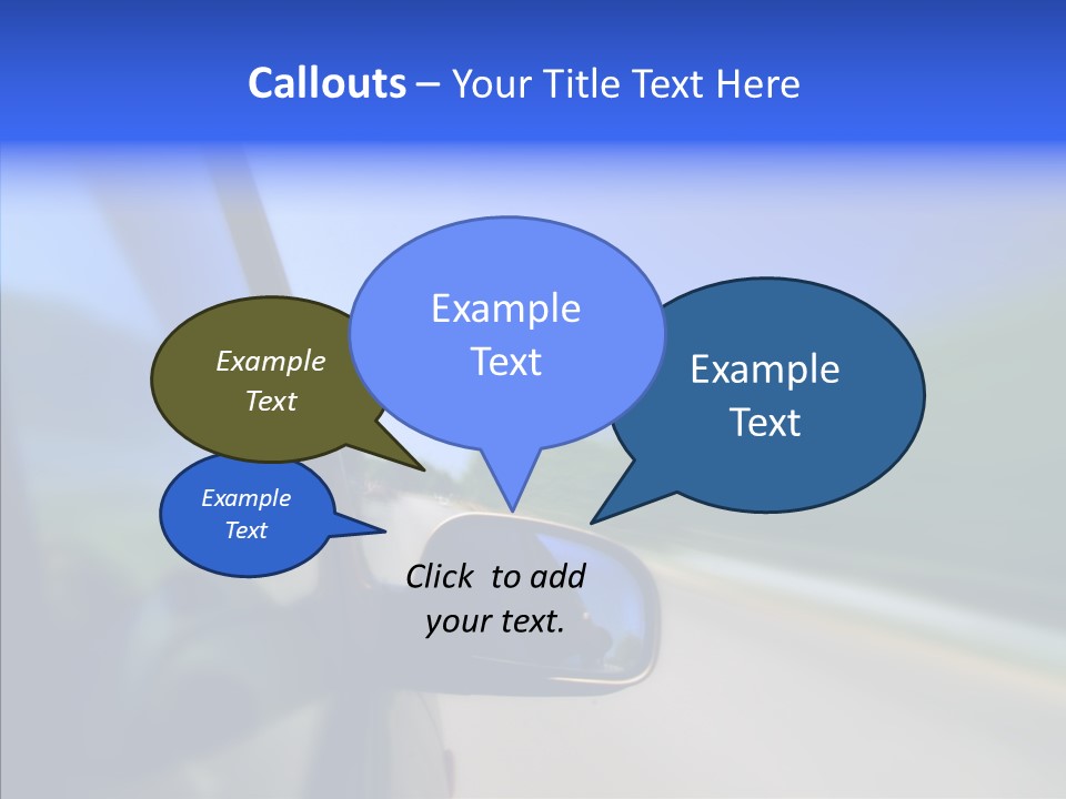 Blurred Highway Faster PowerPoint Template