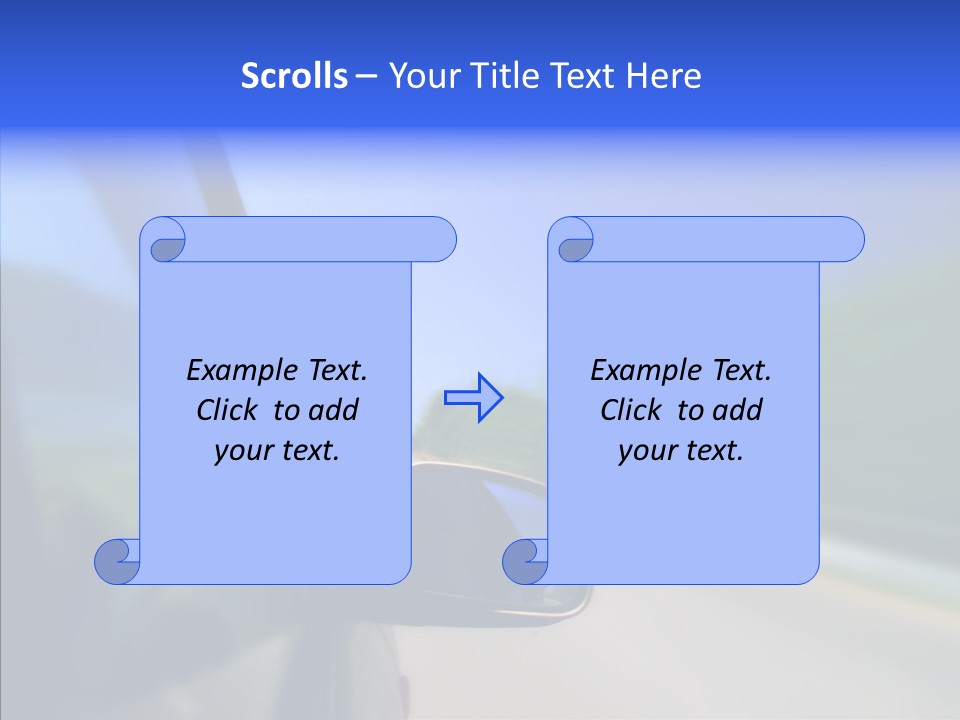 Blurred Highway Faster PowerPoint Template