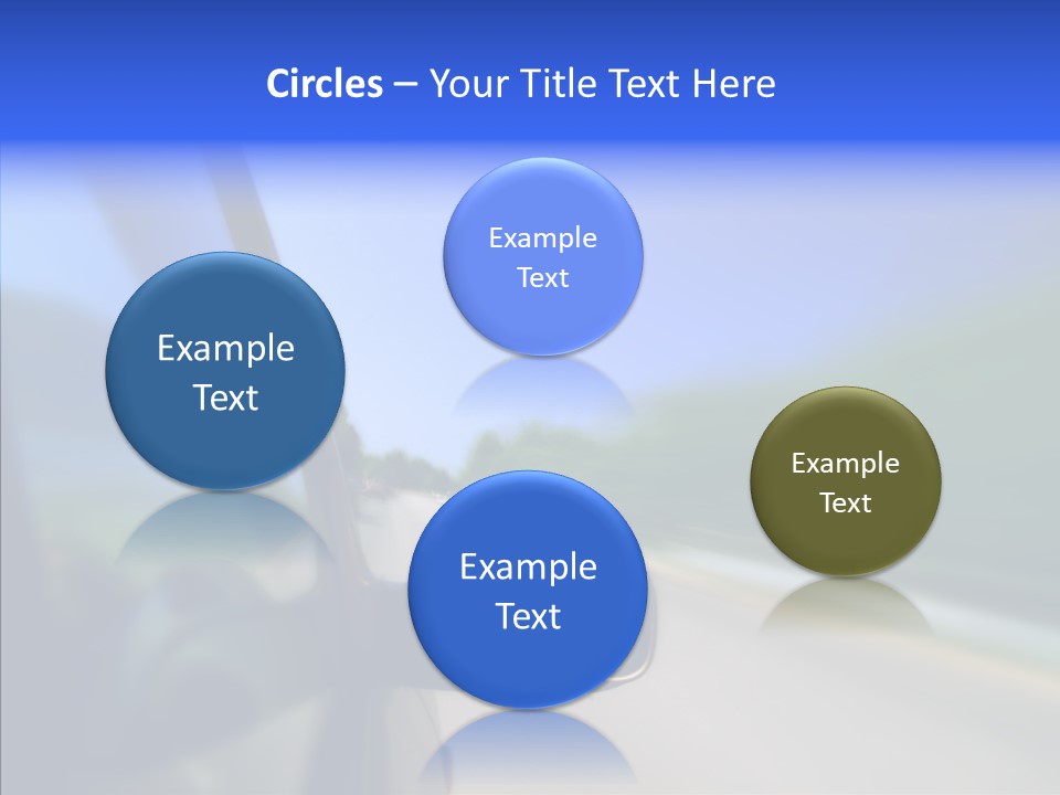 Blurred Highway Faster PowerPoint Template
