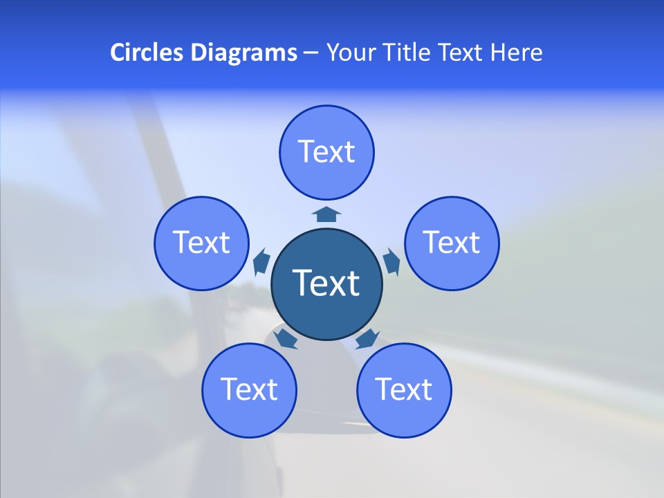 Blurred Highway Faster PowerPoint Template