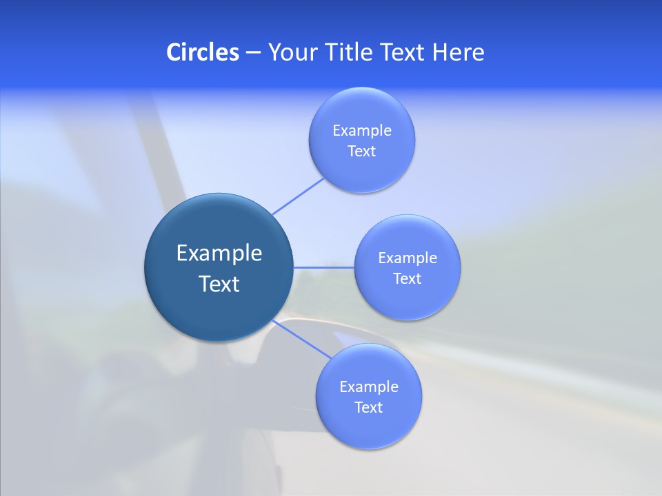 Blurred Highway Faster PowerPoint Template