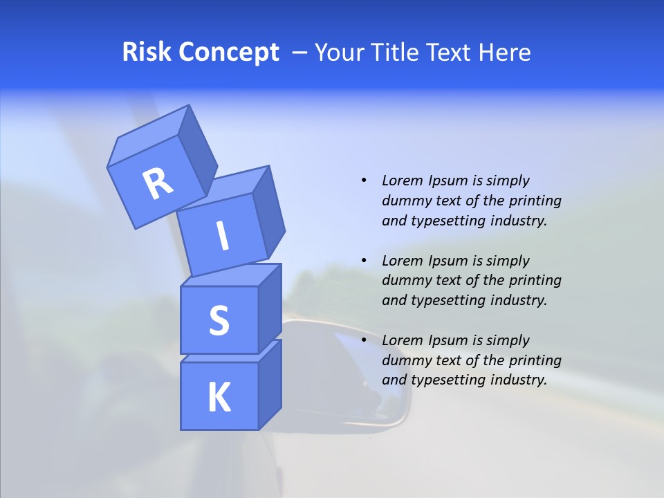 Blurred Highway Faster PowerPoint Template