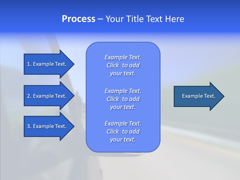 Blurred Highway Faster PowerPoint Template