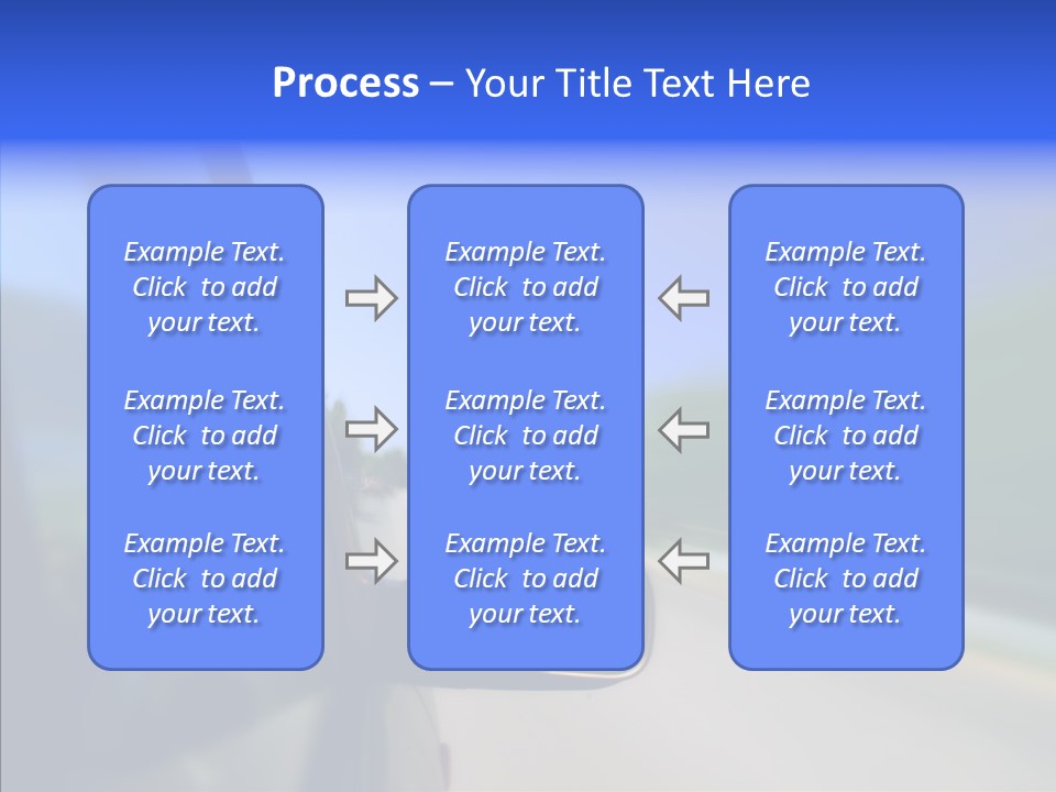 Blurred Highway Faster PowerPoint Template