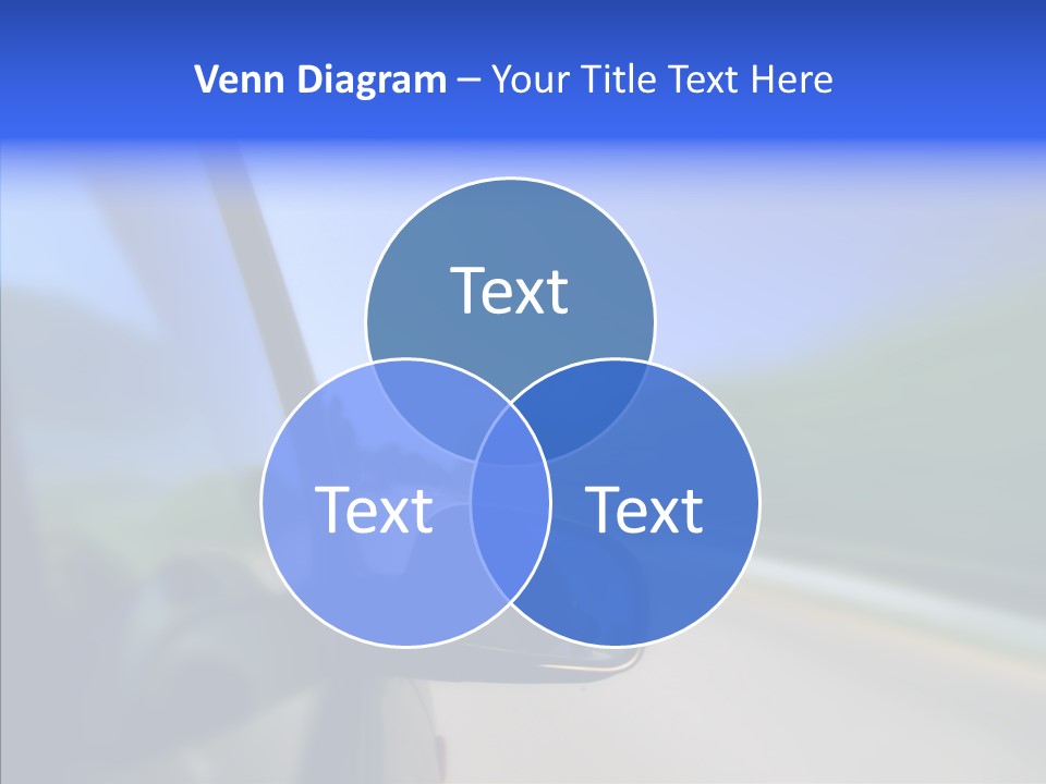 Blurred Highway Faster PowerPoint Template