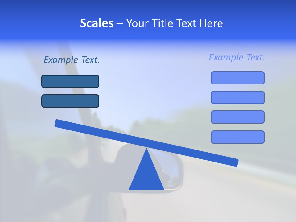 Blurred Highway Faster PowerPoint Template