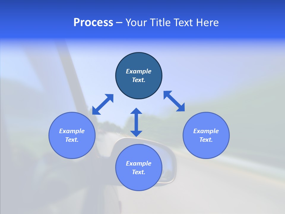 Blurred Highway Faster PowerPoint Template