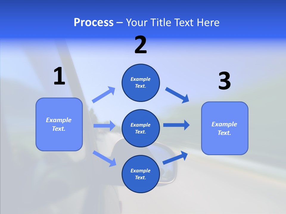 Blurred Highway Faster PowerPoint Template