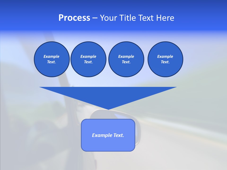 Blurred Highway Faster PowerPoint Template