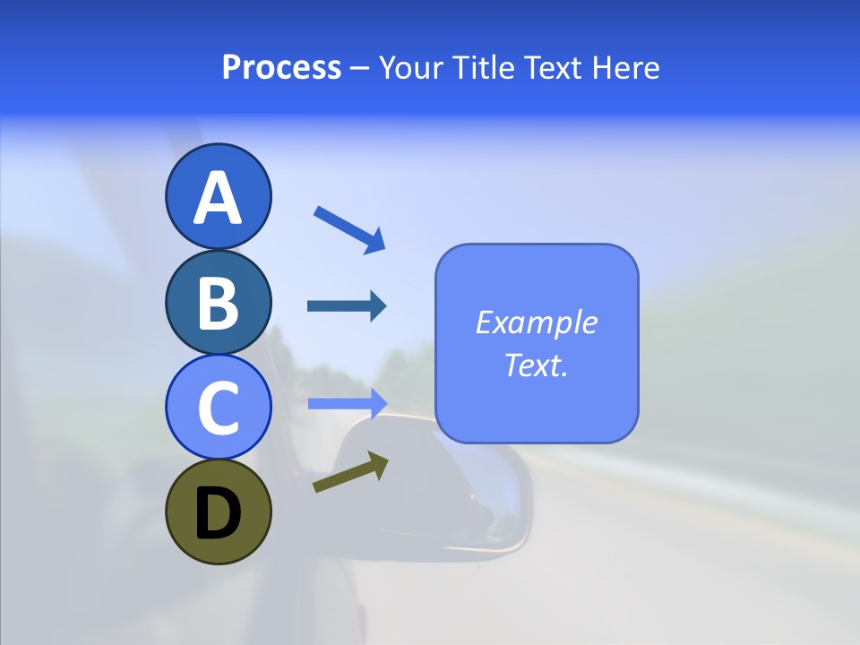 Blurred Highway Faster PowerPoint Template
