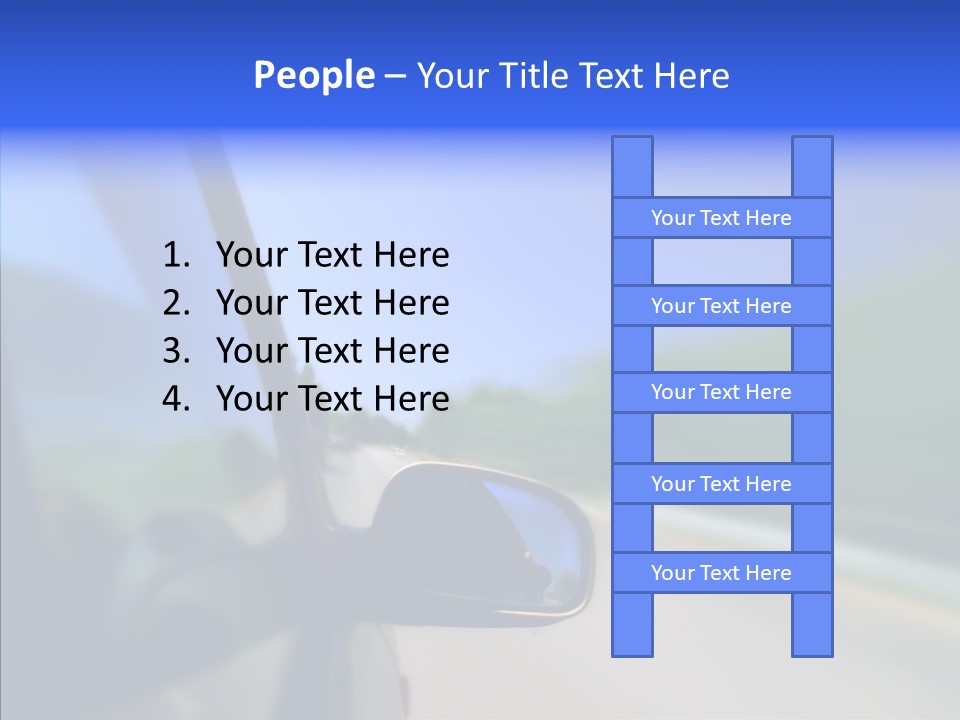 Blurred Highway Faster PowerPoint Template