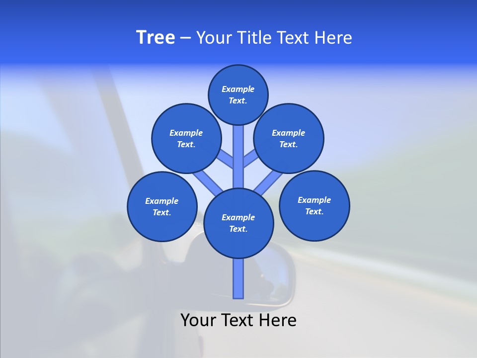 Blurred Highway Faster PowerPoint Template