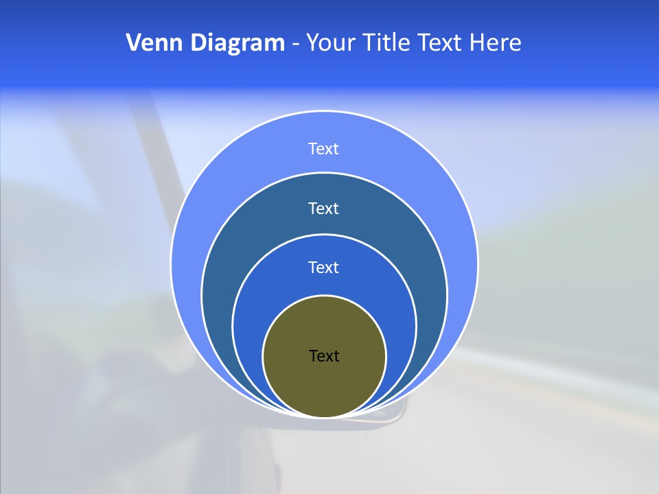 Blurred Highway Faster PowerPoint Template