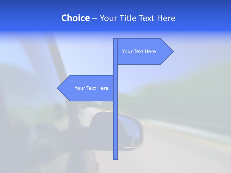 Blurred Highway Faster PowerPoint Template