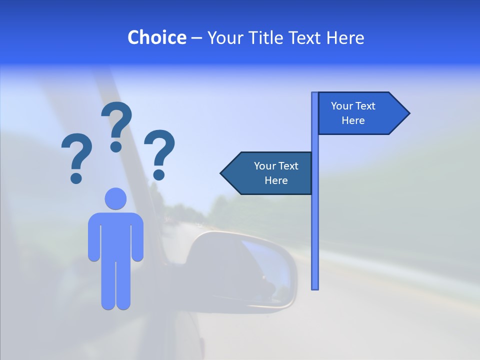 Blurred Highway Faster PowerPoint Template