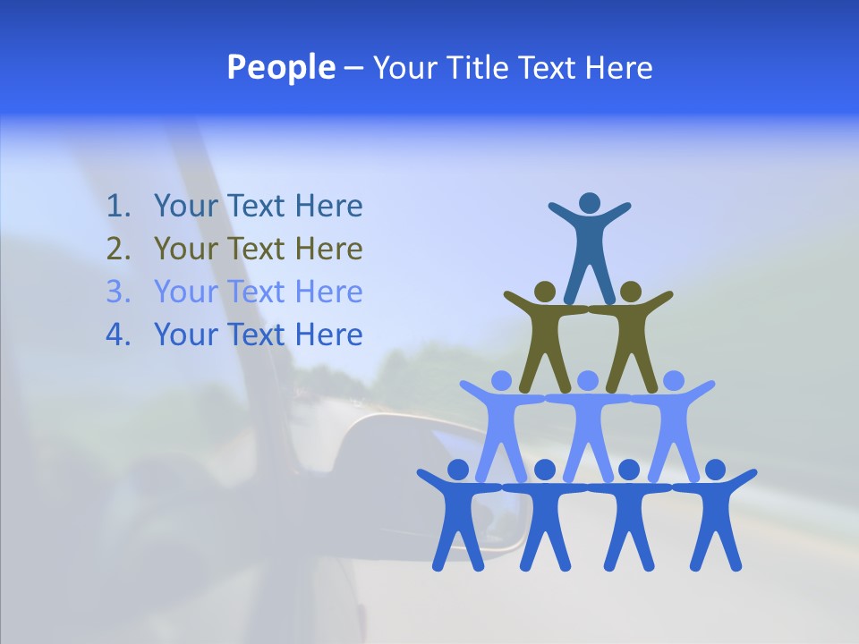 Blurred Highway Faster PowerPoint Template