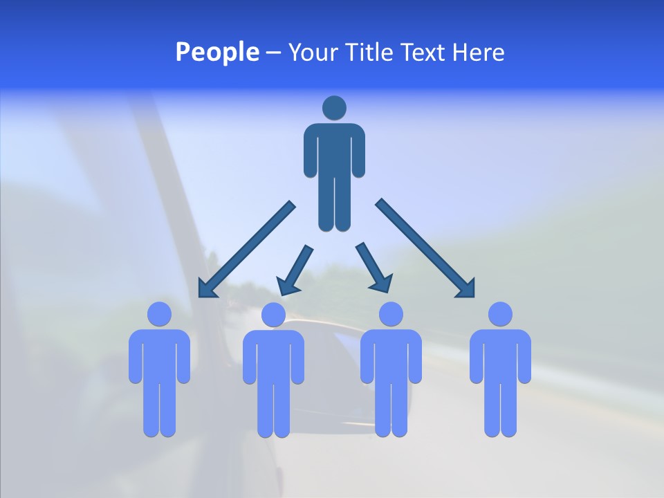 Blurred Highway Faster PowerPoint Template