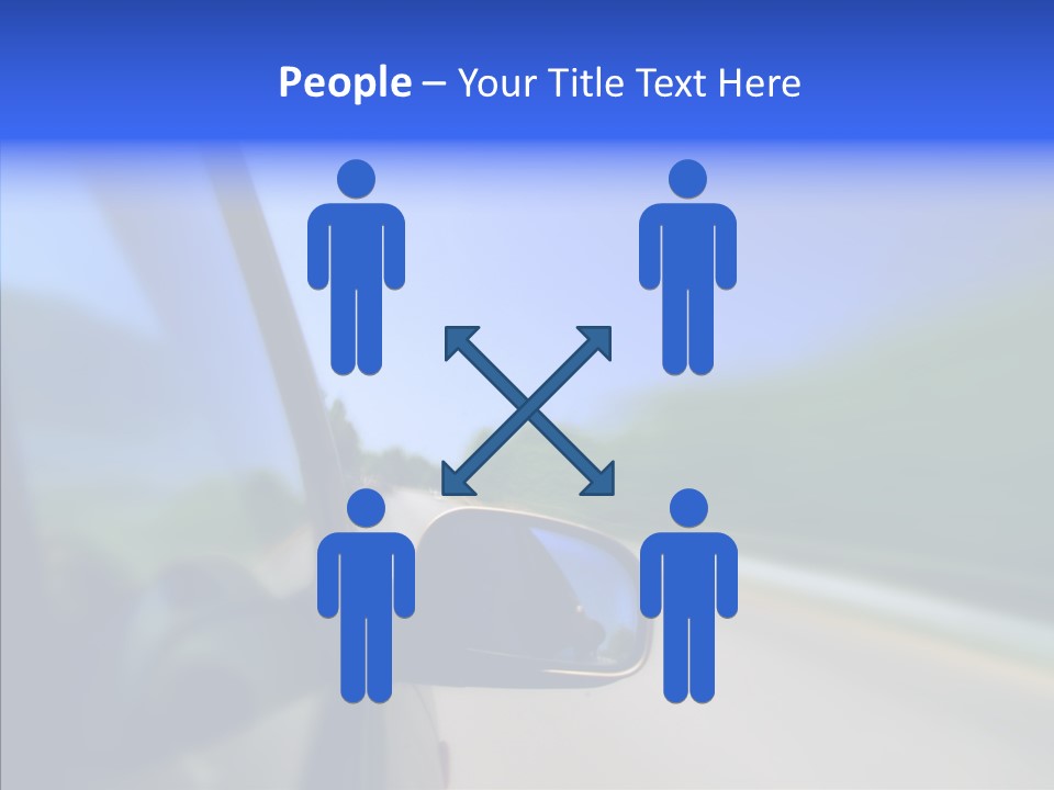 Blurred Highway Faster PowerPoint Template