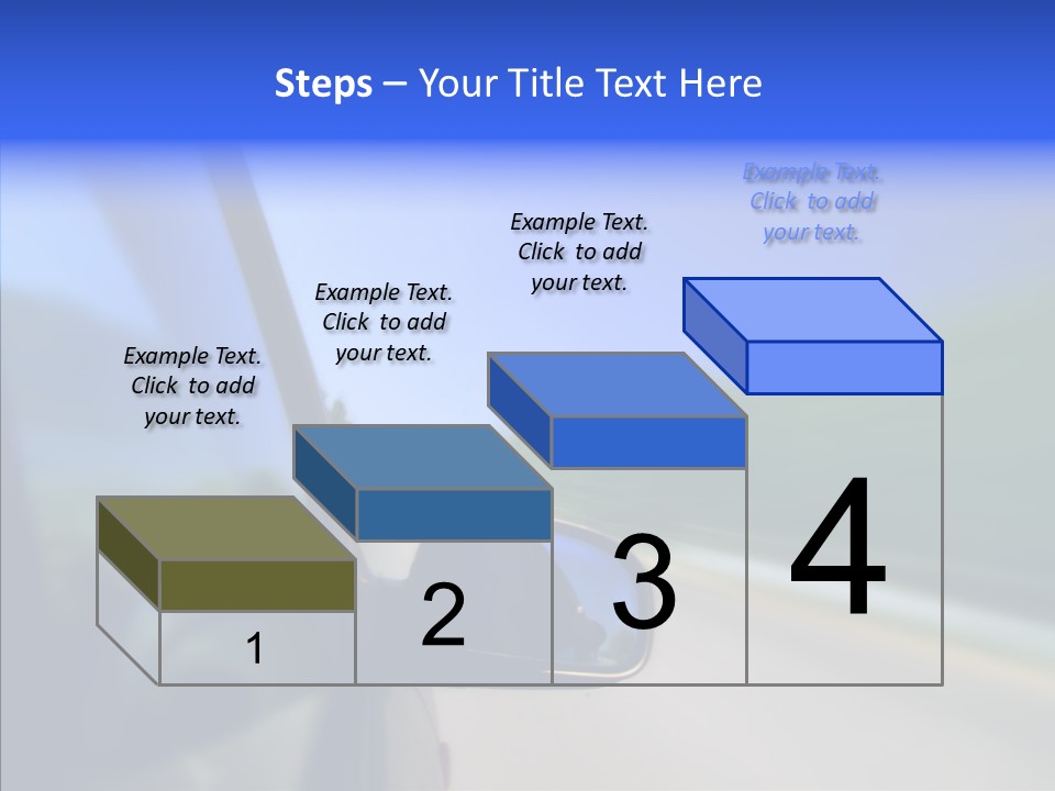 Blurred Highway Faster PowerPoint Template