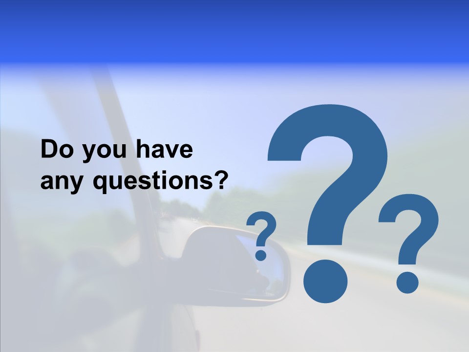 Blurred Highway Faster PowerPoint Template