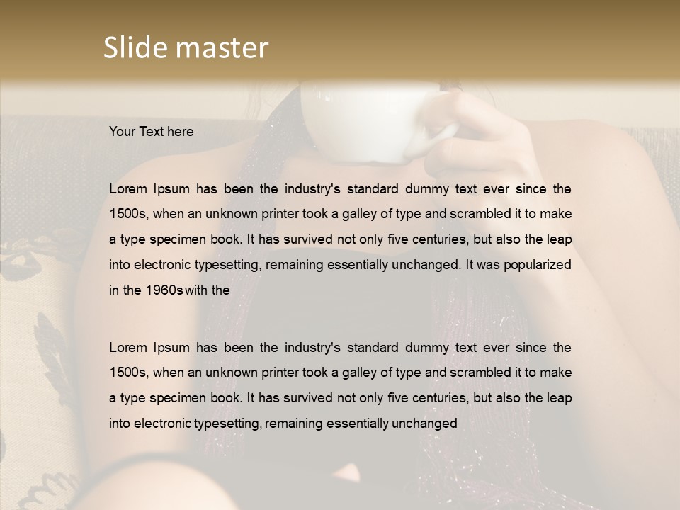 Makeup Cup Shop PowerPoint Template