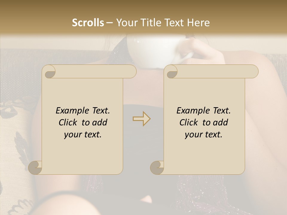 Makeup Cup Shop PowerPoint Template