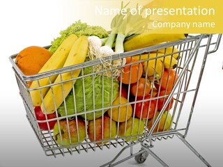 Food Supermarket Slide PowerPoint Template