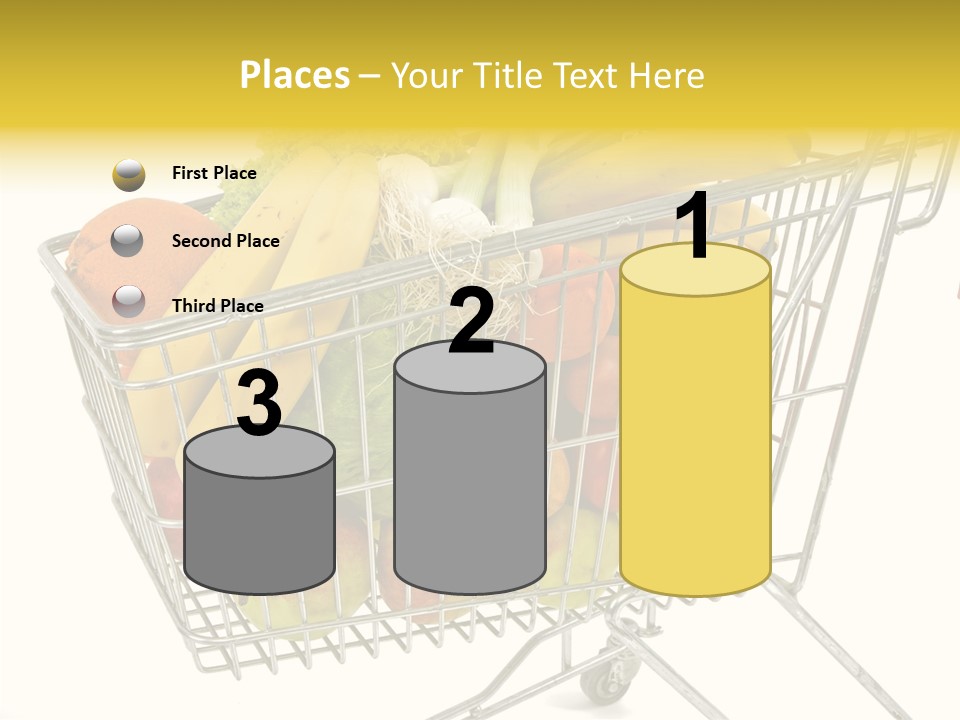 Food Supermarket Slide PowerPoint Template