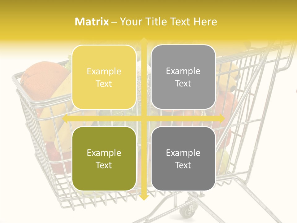 Food Supermarket Slide PowerPoint Template